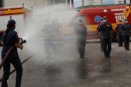 INAUGURAÇÃO GALERIA DE VETERANOS E PROMOÇÃO DE BOMBEIROS COMUNITÁRIOS EM FLORIANÓPOLIS